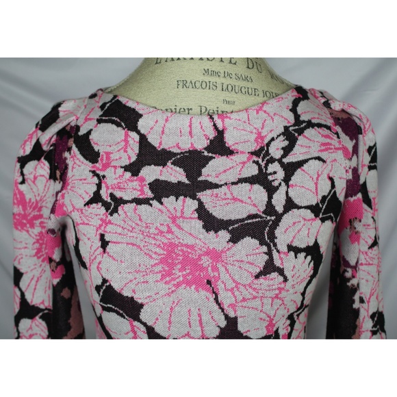 Floral Sweater By Nude Made In Italy Size 38 - Picture 4 of 8